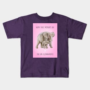 First elephant mother's day Kids T-Shirt